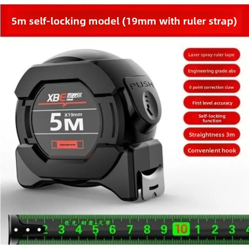 Fluorescent Tape Measure - 5m/7.6m Widened, Thickened & Wear-Resistant Precision Measuring Tool