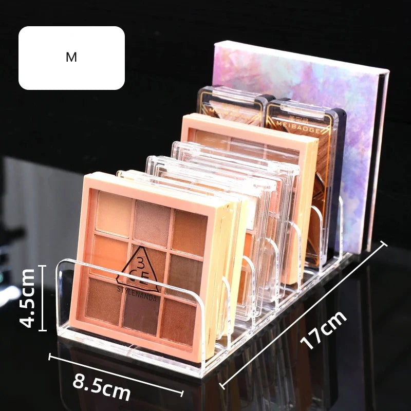 Eyeshadow Palette Organizer - Makeup Storage Tray with Cosmetic Compartments for Beauty Tools