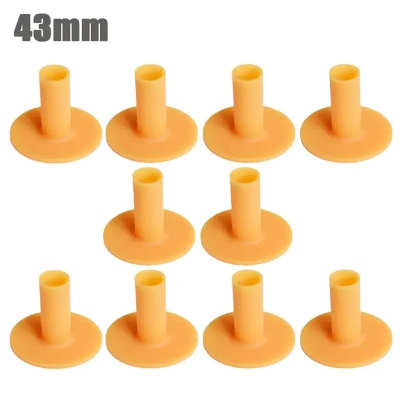 10PCS PGM Rubber Golf Tee Holders – Adjustable 43mm/54mm/70mm/83mm Golf Ball Practice Tees for Indoor & Outdoor Driving Range Training Accessory QT001