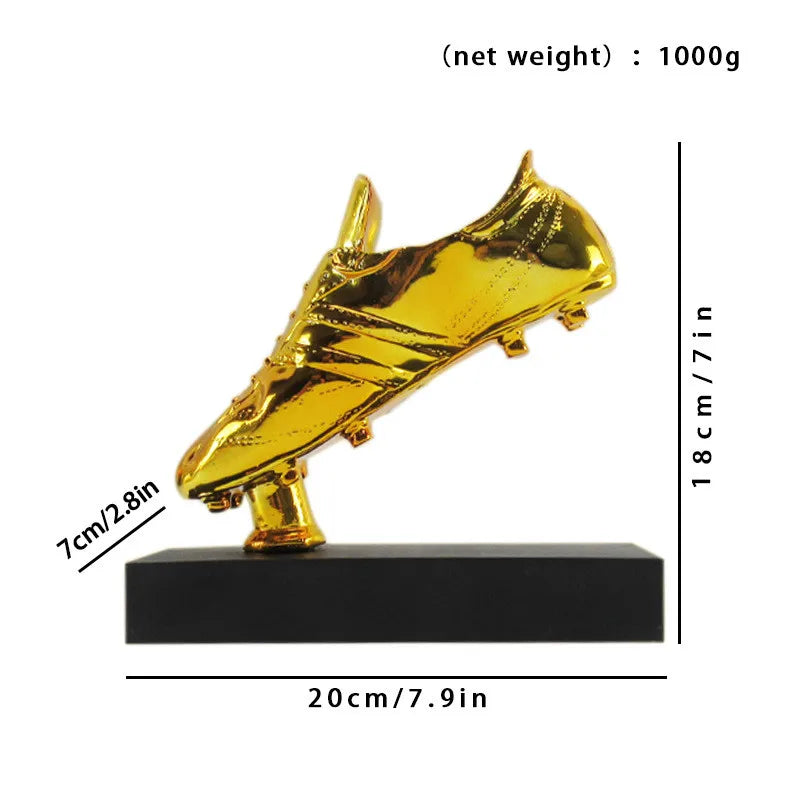 Golden Boot Trophy – Football World Cup Souvenir, Goalkeeper Award & Game Decoration Craft Ornament