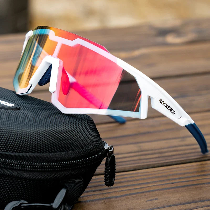 ROCKBROS Cycling Glasses — Photochromic & Polarized Bike Sunglasses for MTB, Road & Outdoor Sports