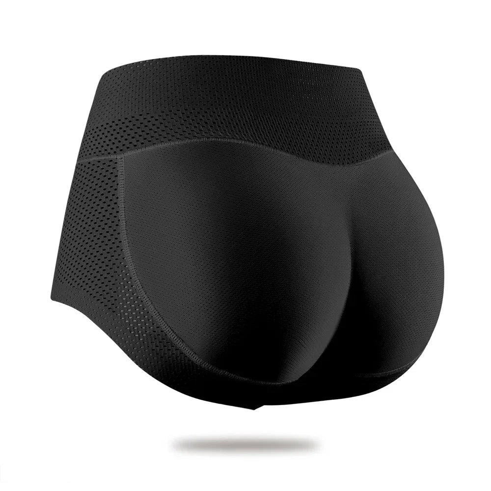 Women’s Padded Butt Lifter Underwear – Mid-Waist Hip Enhancer Body Shaper Panties