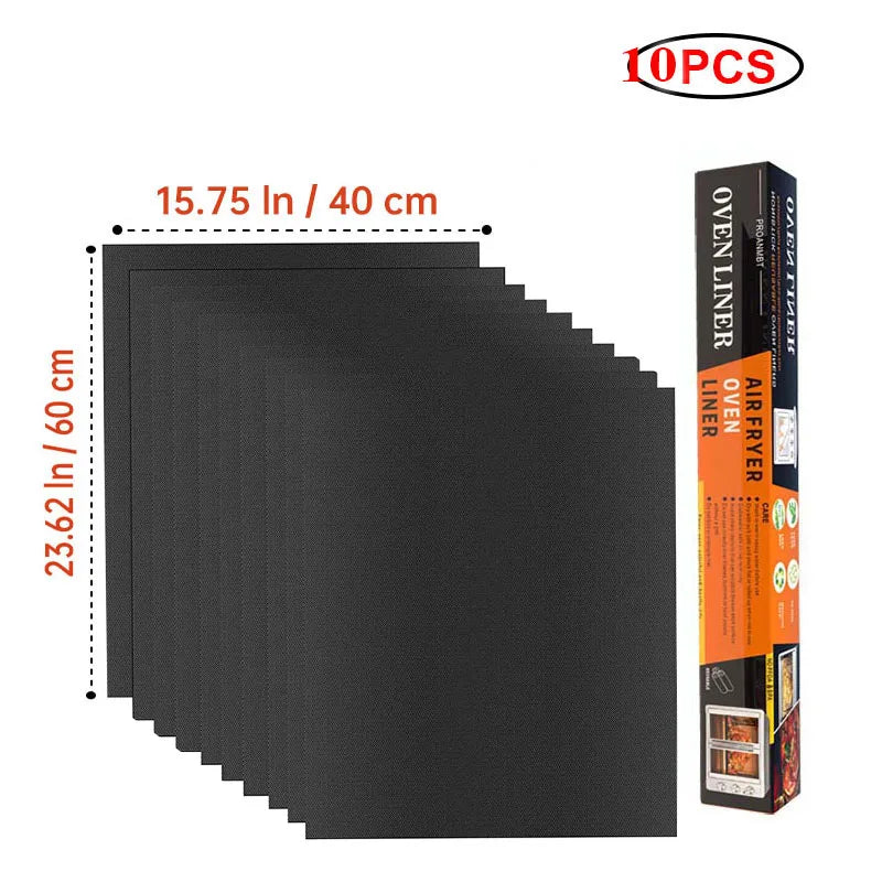 60x40cm Non-Stick BBQ Grill Mat - Heat Resistant Reusable Baking Sheet for Easy Cooking, Grilling & Outdoor Barbecue