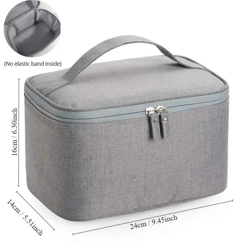 Men’s Business Travel Toiletry Bag – Double-Layer Large Capacity Cosmetic & Storage Handbag, Oxford Cloth