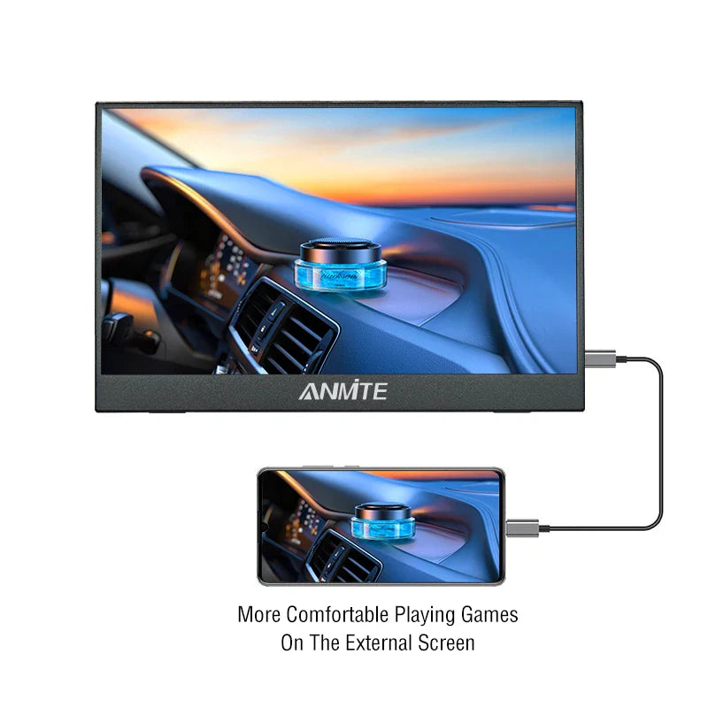 14-Inch Portable Touch Monitor – Non-Touch Optional 16:10 400cd/m² Gaming Display for Xbox, PS4/PS5, Switch & Laptop
