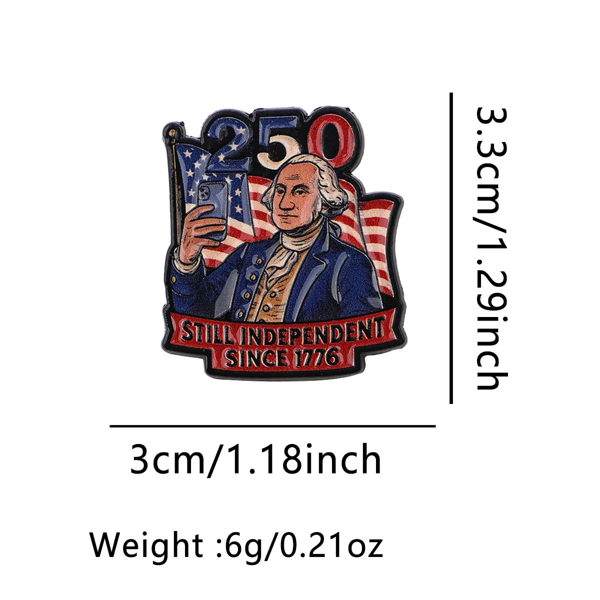 2026 USA 250th Anniversary Pin - Patriotic Enamel Brooch Jewelry Gift for Men and Women Independence Day Celebration