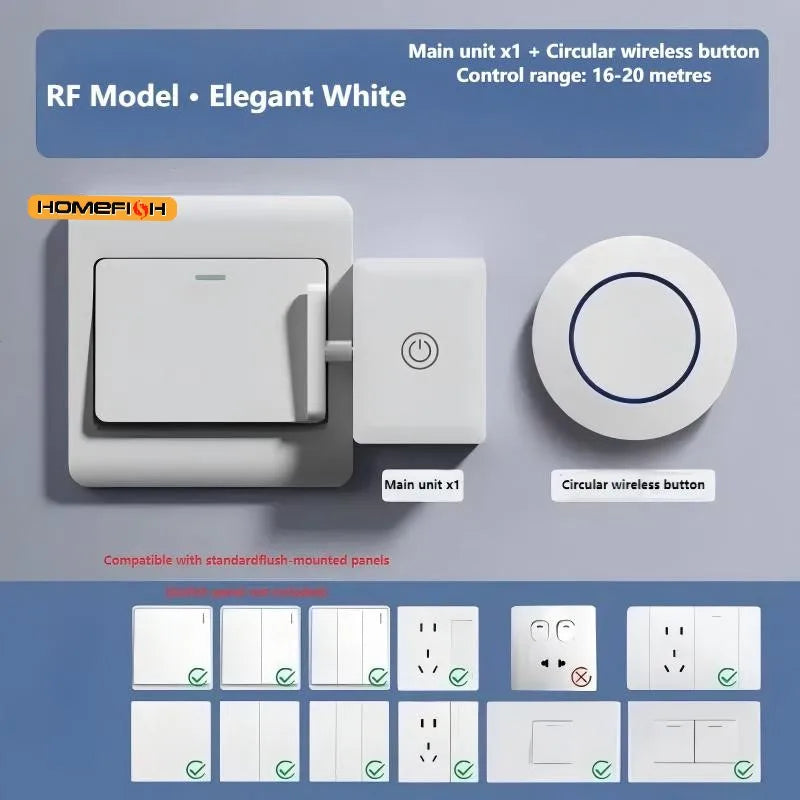 Wireless Smart Light Switch Button Pusher – USB Rechargeable Automatic On/Off Remote Control Device for Home & Office Use