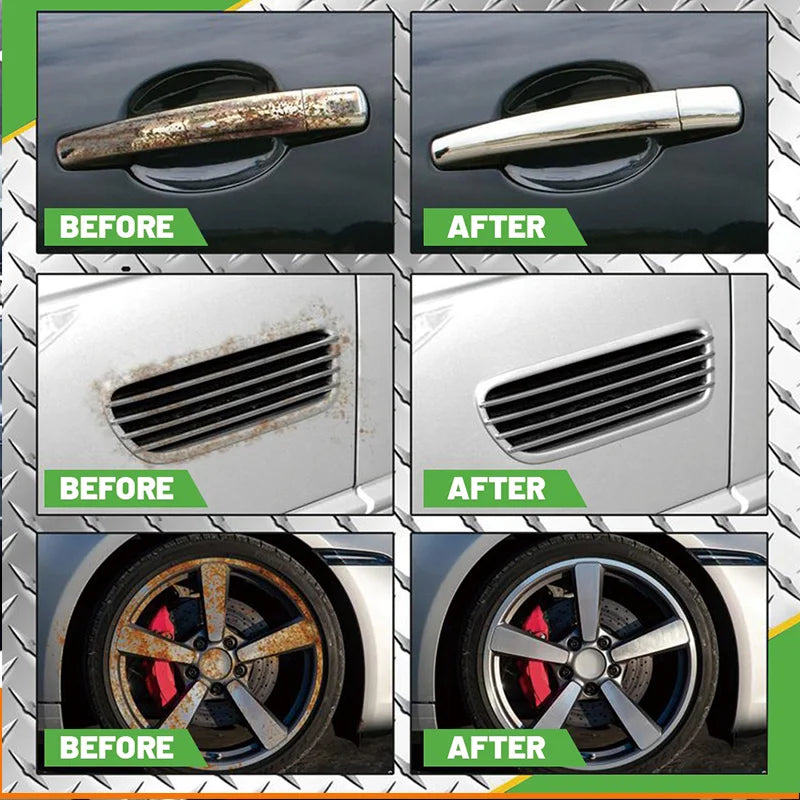 Multi-Purpose Rust Remover Spray – Powerful Rust & Iron Buildup Eliminator for Chrome, Paint & Automotive Maintenance Cleaning Solution