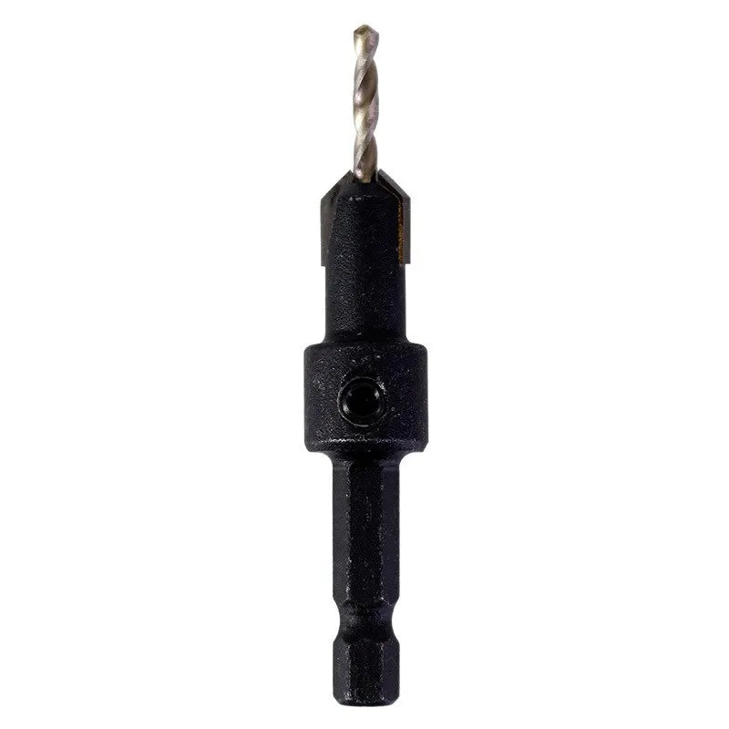5PCS Woodworking Countersunk Head Drill Set with Hexagonal Handle - Chamfering Fried Dough Twist Drill