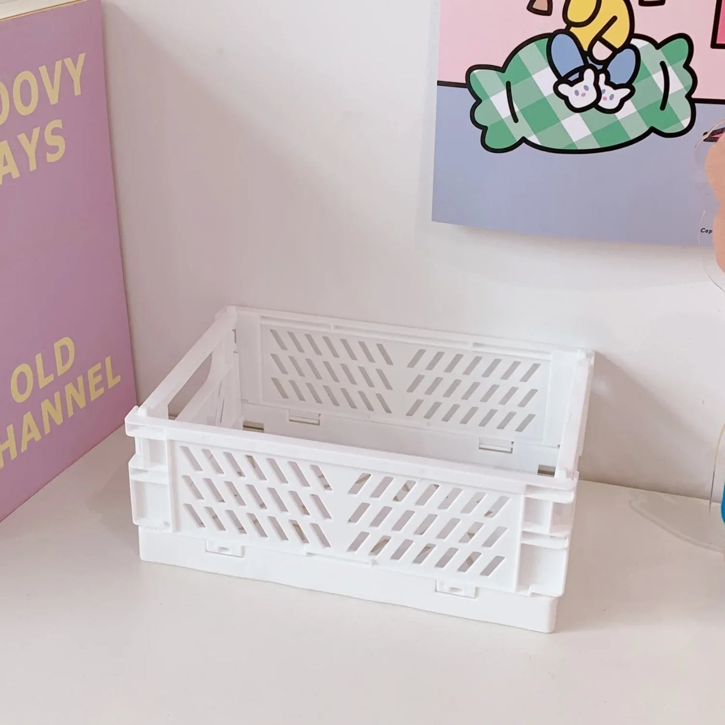Mr.Paper 6-Style Plastic Stationery Organizer – Stackable, Foldable Desk Holder for Students and Office Supplies