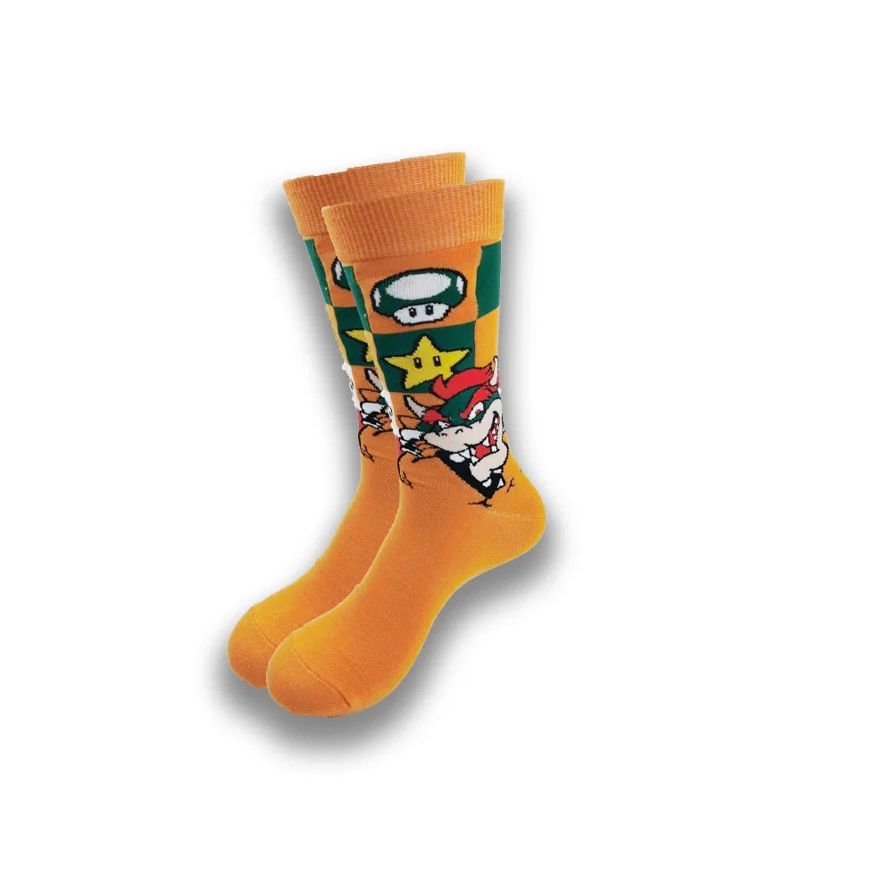 Spring and Autumn Cartoon Movie Character Socks for Men & Women – Funny Fashion High Quality Crew Tube Socks, Unisex Casual Cotton Socks