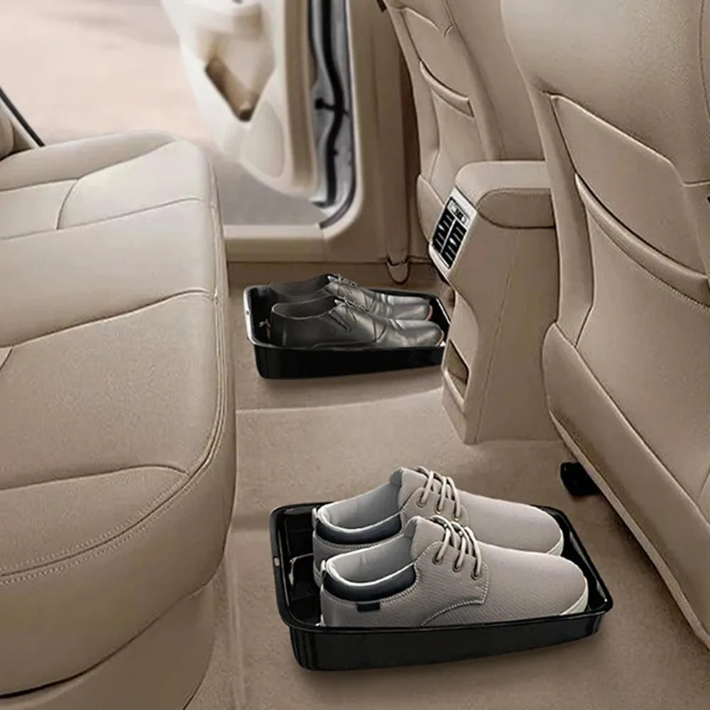 Car Shoe Storage Tray – Multifunctional Vehicle Organizer Under Seat Container Box