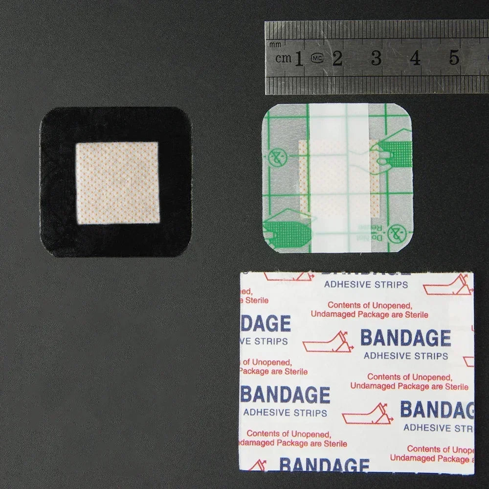 50PCS Transparent PU Waterproof Bandages β Adhesive Wound Plasters for First Aid, Outdoor and Home Use, 38x38mm / 72x19mm