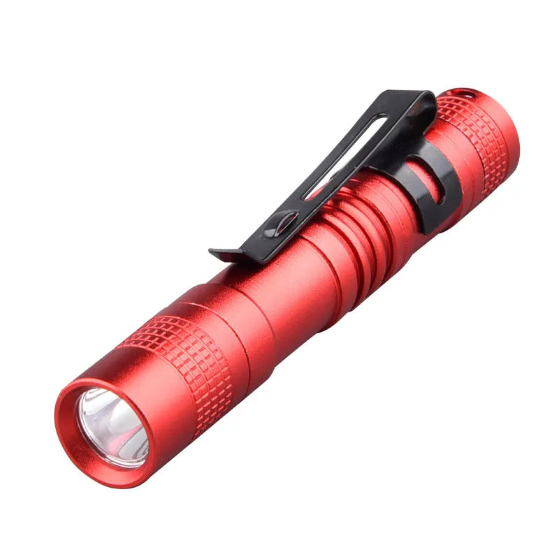 Mini Portable LED Pen Light with Clip – Ultra Bright High Lumens Pocket Flashlight Torch for Camping, Outdoor & Emergency Use