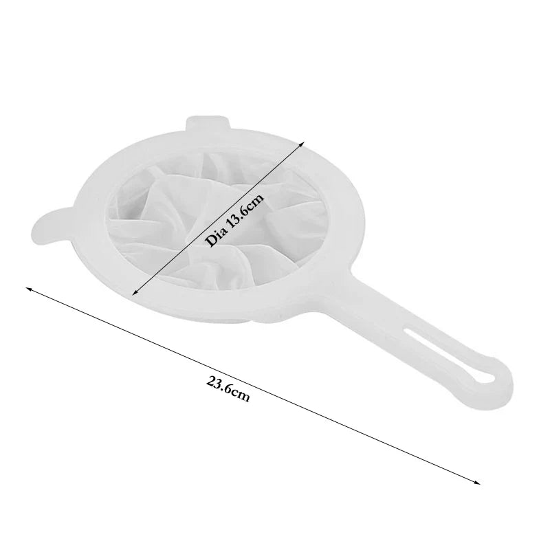 200 Mesh Fine Nylon Kitchen Strainer Spoon – Multi-Purpose Filter for Soy Milk, Juice, Yogurt & Food Sifting Tool