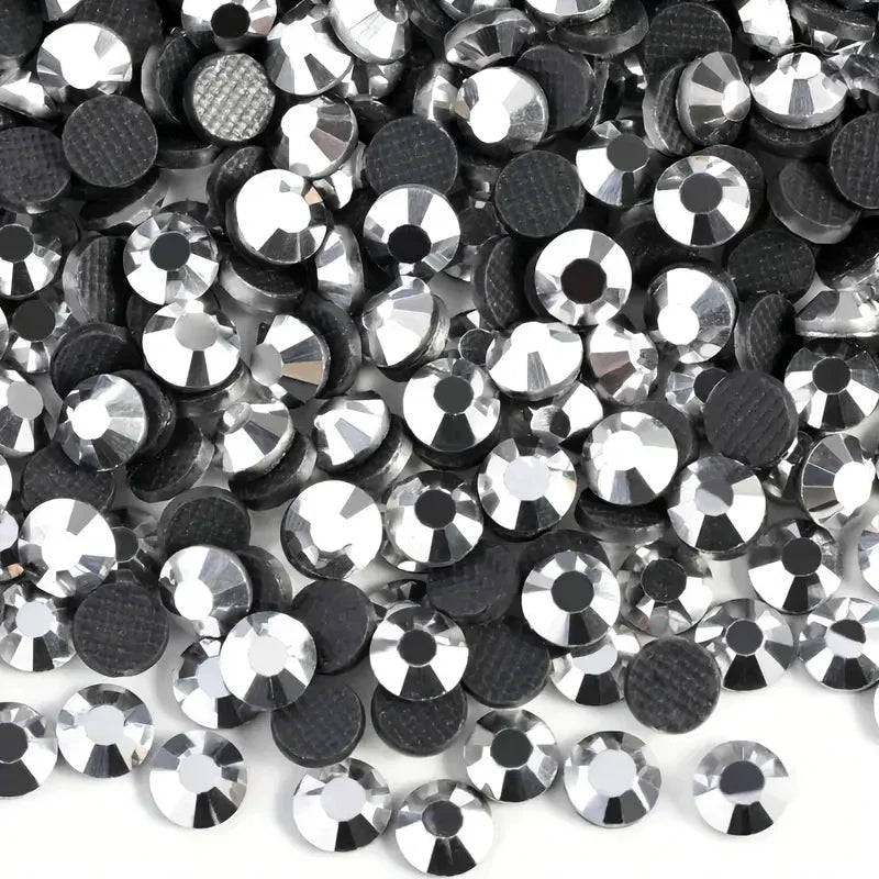 Bobohoo HotFix Crystal Rhinestones SS6-SS30 – Glitter Iron-On Strass Gems for Clothing, Dresses & DIY Crafts