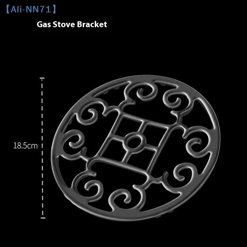 NN71 Non-Slip Cast Iron Trivet – Durable Gas Stove Pot Holder & Decorative Kitchen Accessory for Safe Cooking