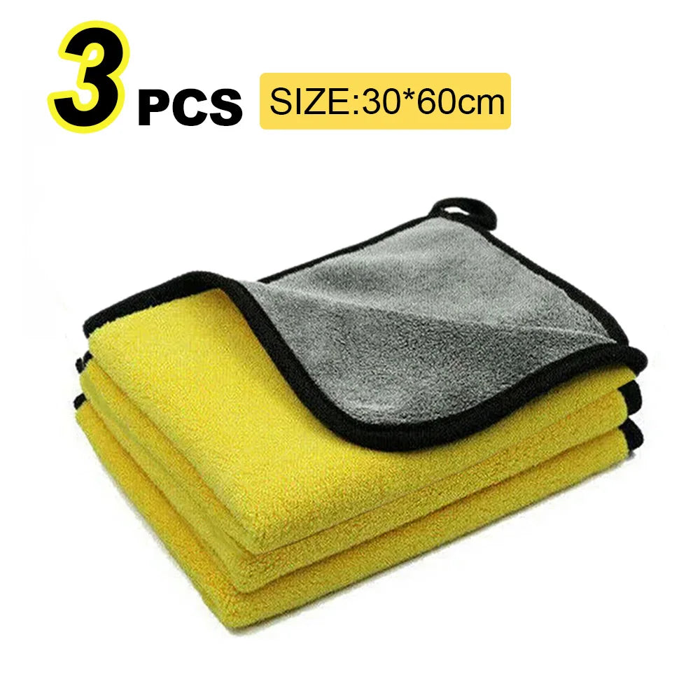 Microfiber Car Wash Towel 30x30/60cm – Ultra Absorbent Car Cleaning & Drying Cloth for Detailing & Car Care Maintenance