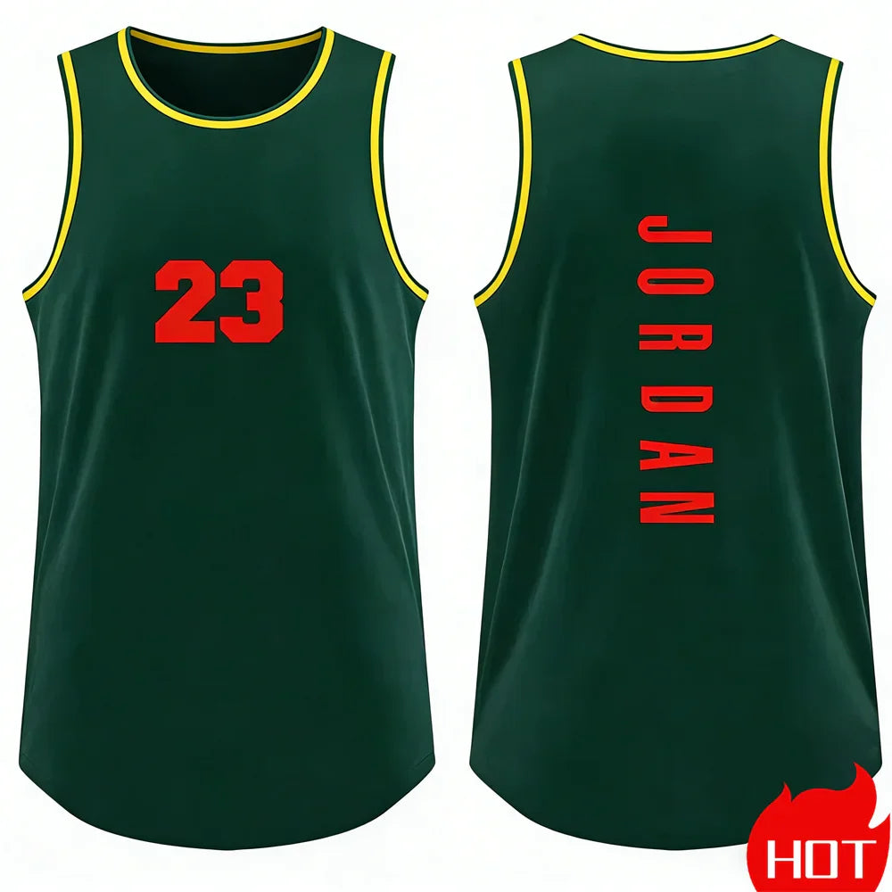 Men’s Sleeveless Tank Top – Running & Basketball Vest with Smiley Face Graphic, Summer Casual Sportswear