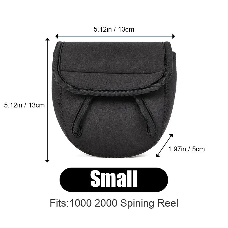 Waterproof Fishing Reel Storage Bag – Lightweight Protective Cover for Spinning & Drop Shot Reels (S/M/L Sizes)