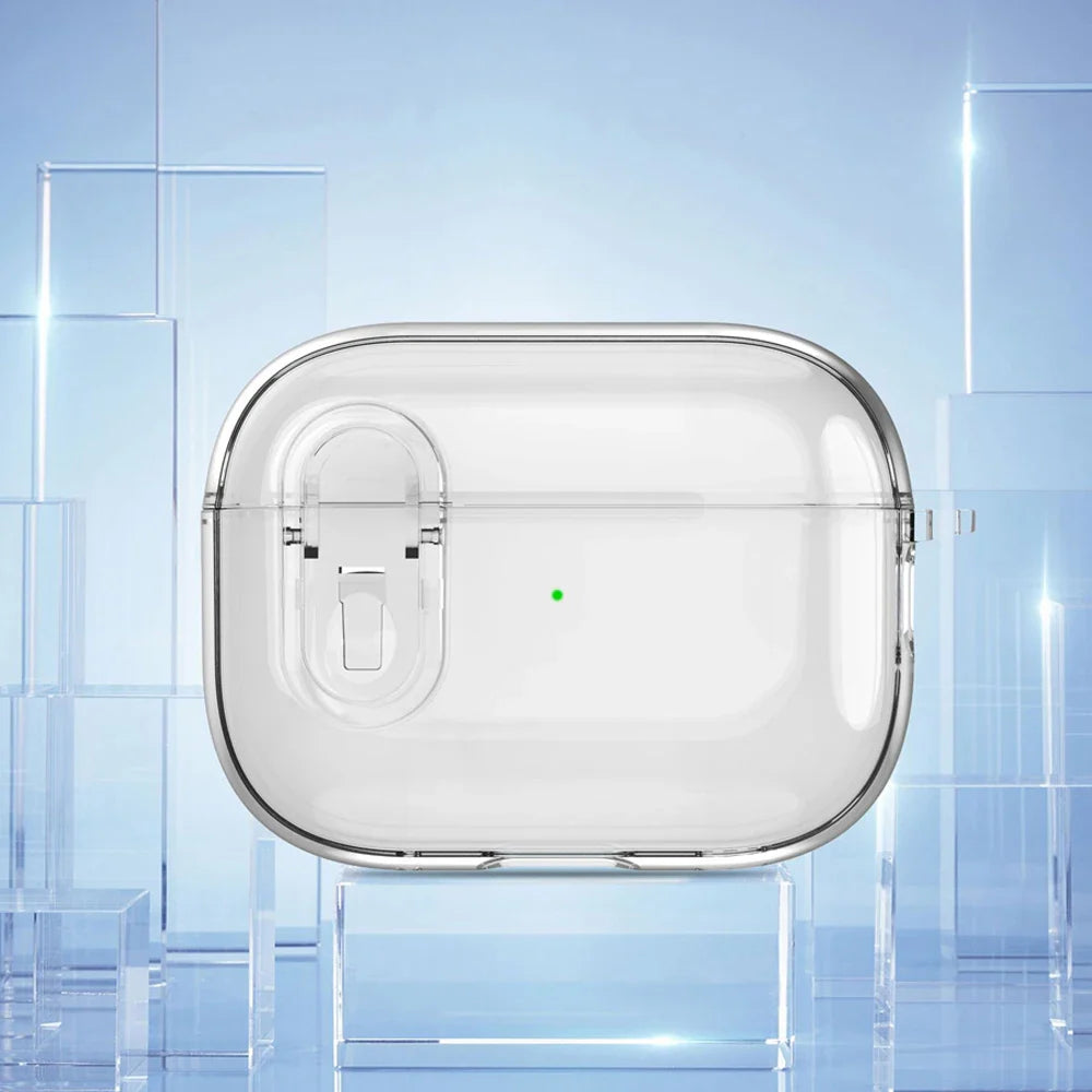 Transparent Crystal Wireless Bluetooth Earphone Case for AirPods Pro 2 – TPU Clear Switch Lock Cover for AirPods 4 (2024)