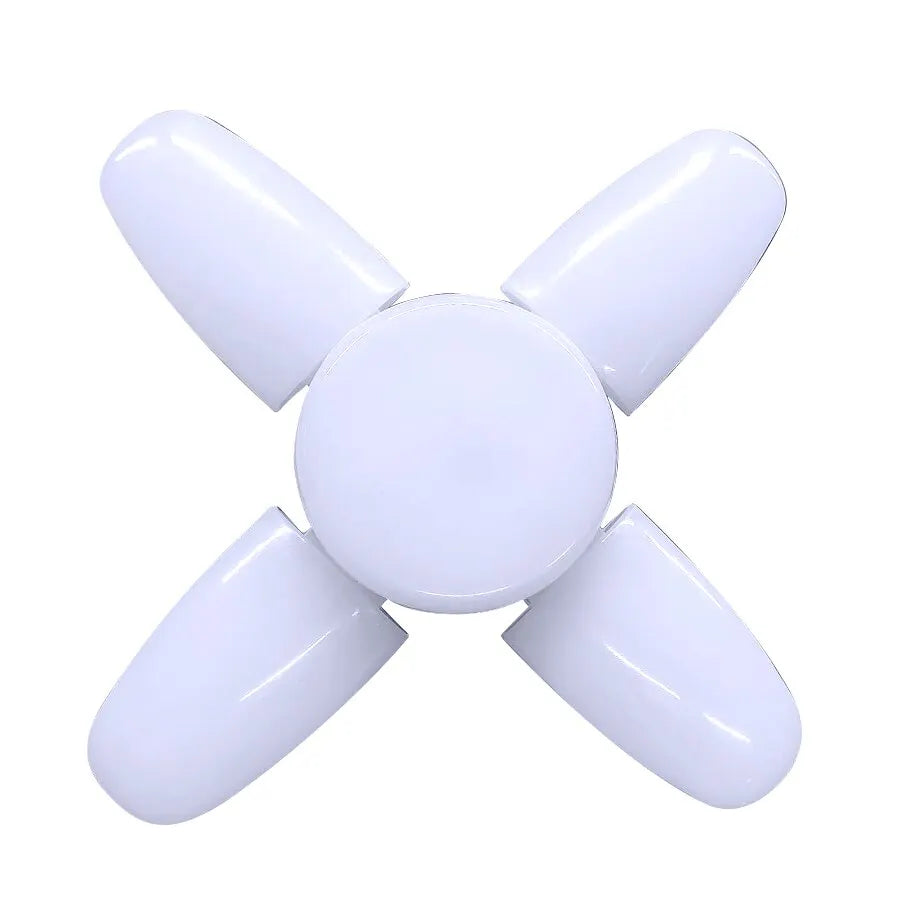28W Fan Shape LED Bulb E27 LED Lamp: Foldable, 220V 110V Light Bulbs for Home Living Room, Warehouse, Garage Ceiling Light