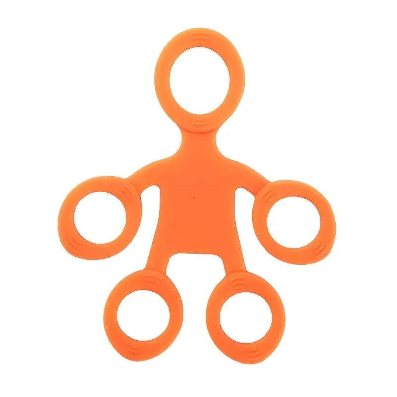 Silicone Finger Stretcher Trainer – 5-Finger Hand Grip Strength & Rehabilitation Exercise Tool for Musicians, Climbers & Therapy Use
