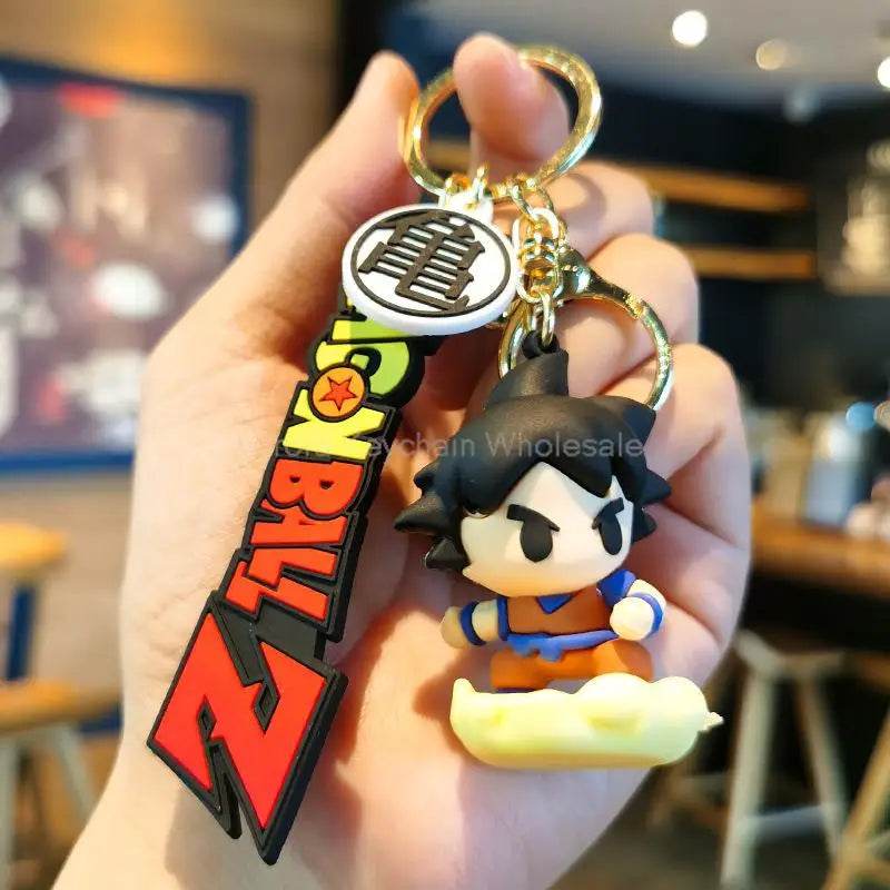 Kawaii Dragon Ball Z Keychain – Super Saiyan Goku, Bulma, Broly, Piccolo & Majin Buu Car Pendant Toy Gift