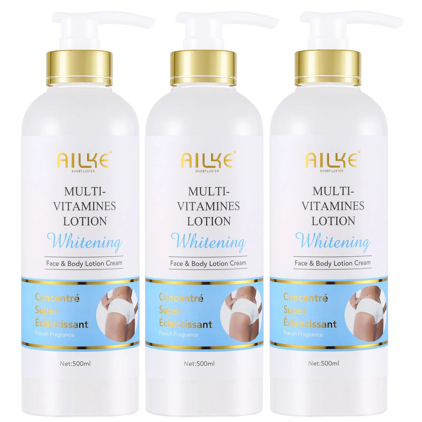 AILKE Multi-Vitamin Moisturizer – Body Lotion for Radiance, Whitening & Hydration