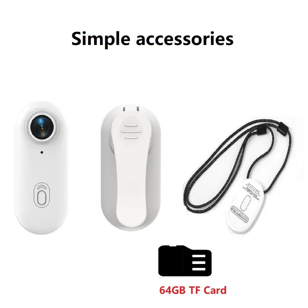 4K Thumb Action Camera — HD Sports Cam with Image Stabilization, Auto Exposure & Rechargeable 800mAh Battery