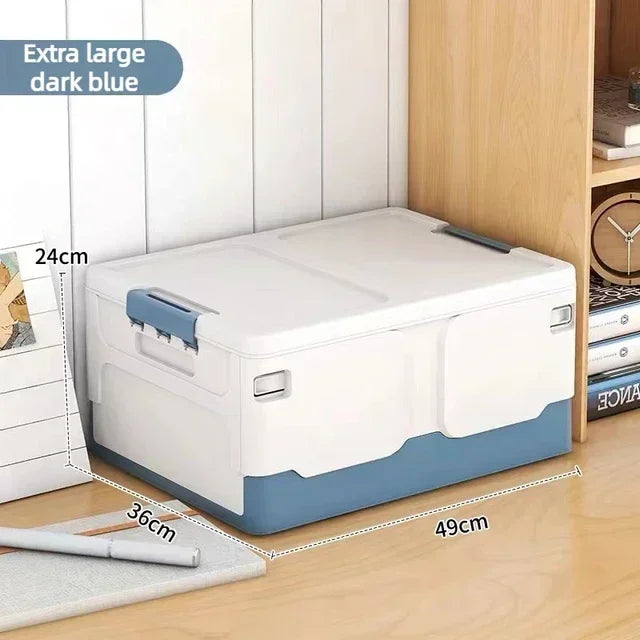 Extra Large Foldable Storage Box with Lid β Book, Snack, Toy, and Classroom Organizer for Home & Living Room