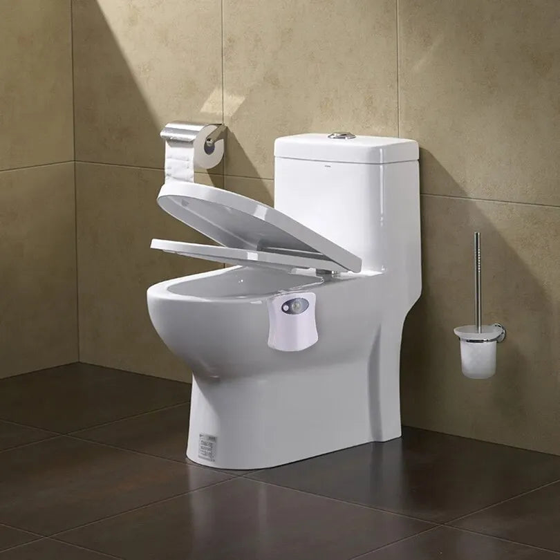 8-Color Motion Sensor Toilet Light: LED Night Lights for Bathroom - Unique Washroom Night Lamp