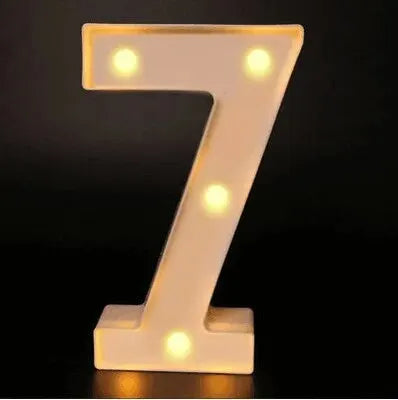 Luminous LED Number & Letter Lamp – Alphabet Decorative Night Light for Home, Wedding, Birthday & Party Decoration