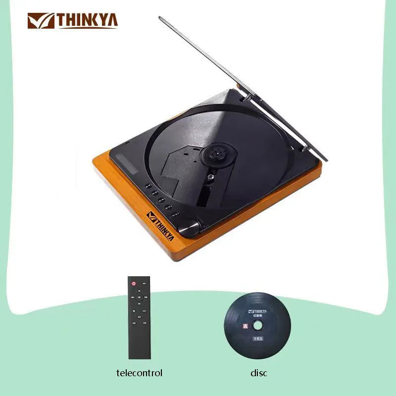 Wooden HIFI CD Player – Bluetooth 5.1, Digital Optical Output, USB Lossless Playback, Infrared Remote Control