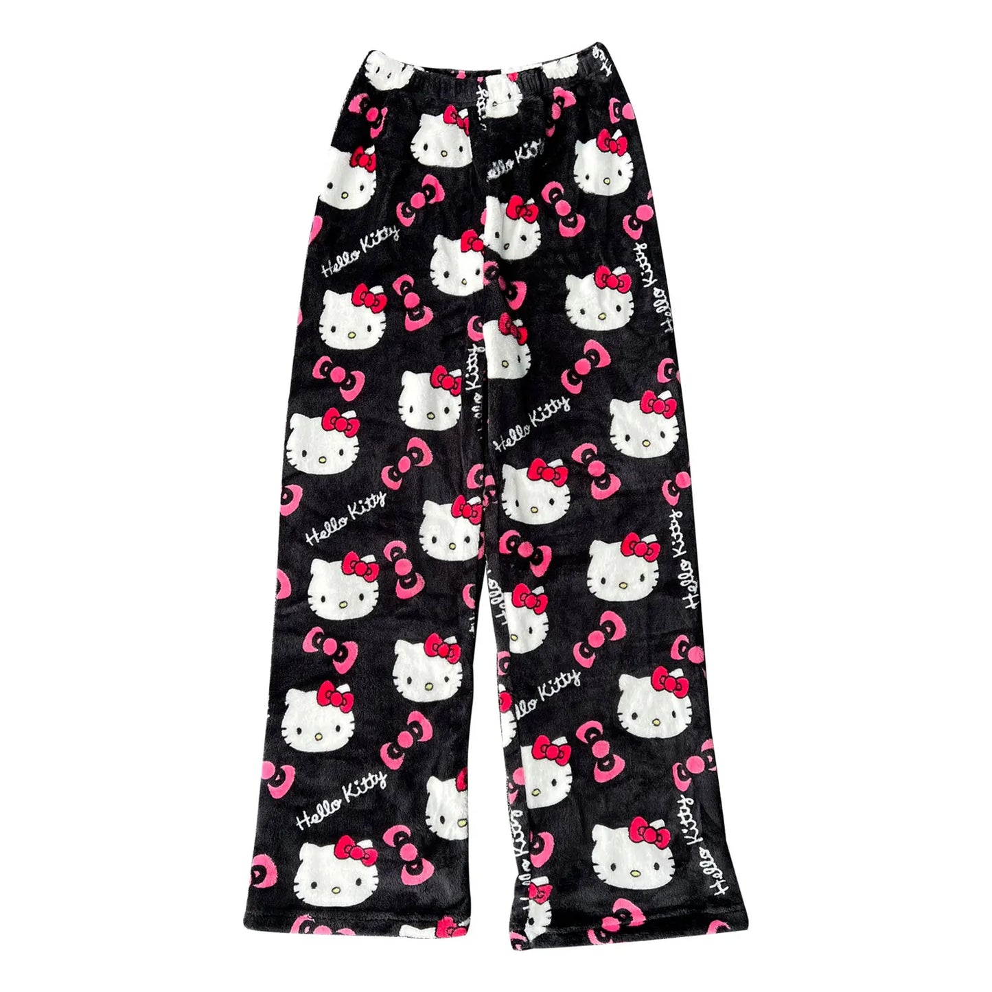 Y2K Hello Kitty Sanrio Pajama Pants – Women’s Anime Cartoon Sleepwear, Cozy Couple Home Trousers