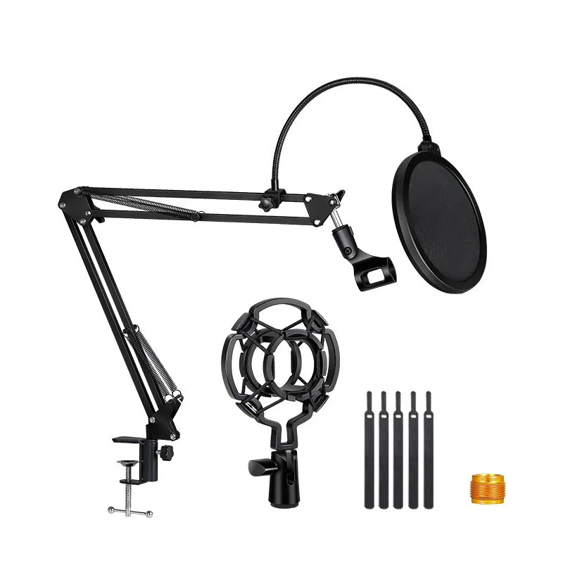 Professional Scissor Arm Stand for BM800 Microphone – Universal Shock Mount with Spider Cantilever Bracket and Mic Holder