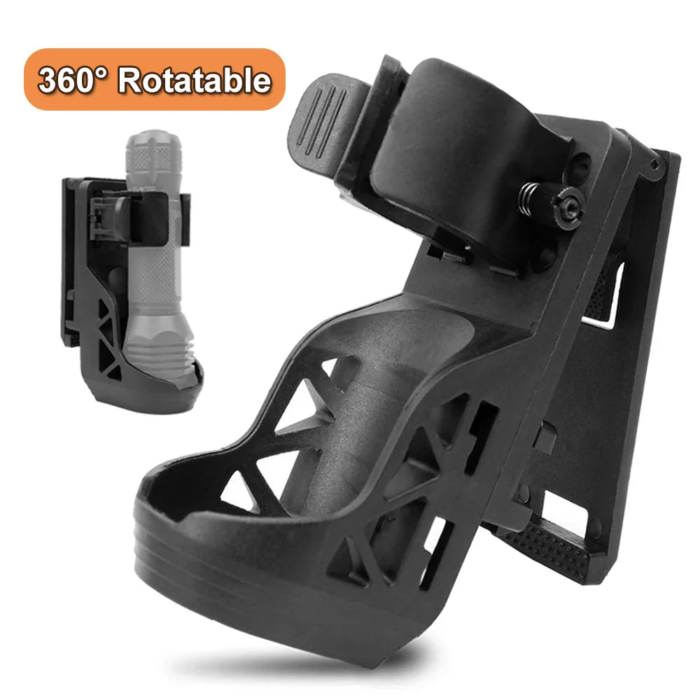 Tactical Baton Holder: 360 Degree Rotating Holster for Expandable Baton, Open Top Spray Case, Flashlight Tool Pouch for Duty Belt
