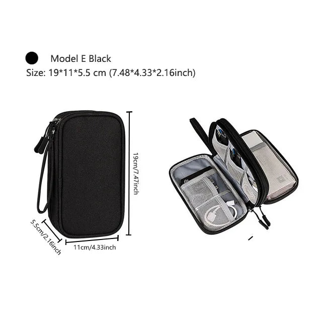 Waterproof Travel Cable Organizer Bag – Portable Digital Storage Pouch for Electronic Accessories
