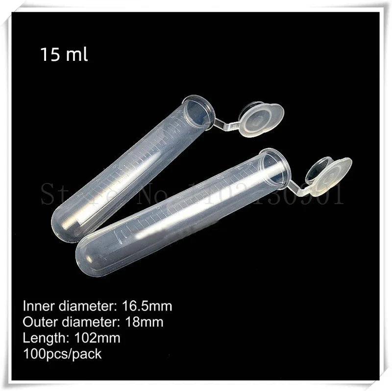 Laboratory Plastic Centrifuge Tubes — EP PCR Test Tubes 0.1–15ml for Virus Samples & Experiments