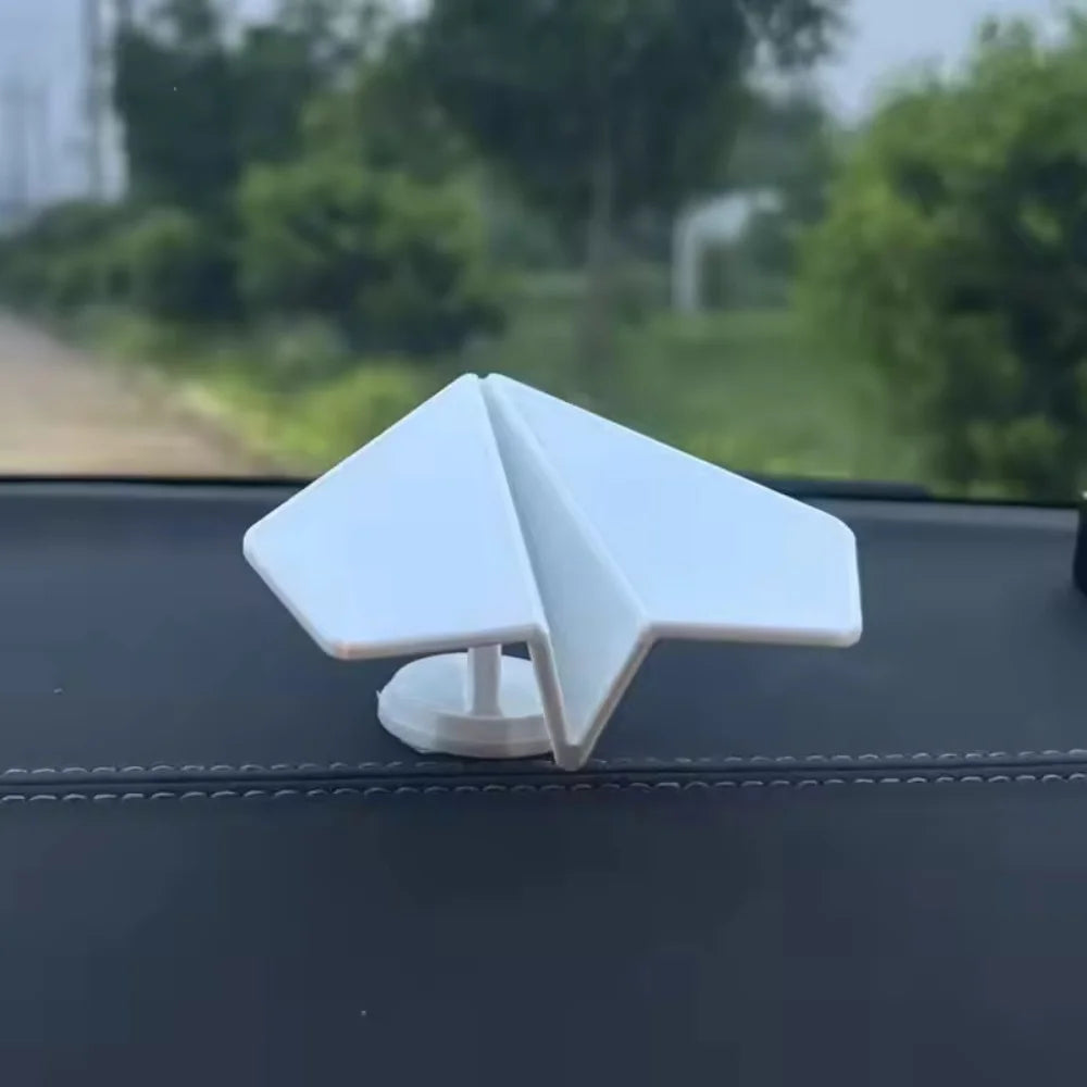 Auto Turning Airplane Model Decor – Rotating Car Dashboard Ornament for Interior & Center Console Decoration