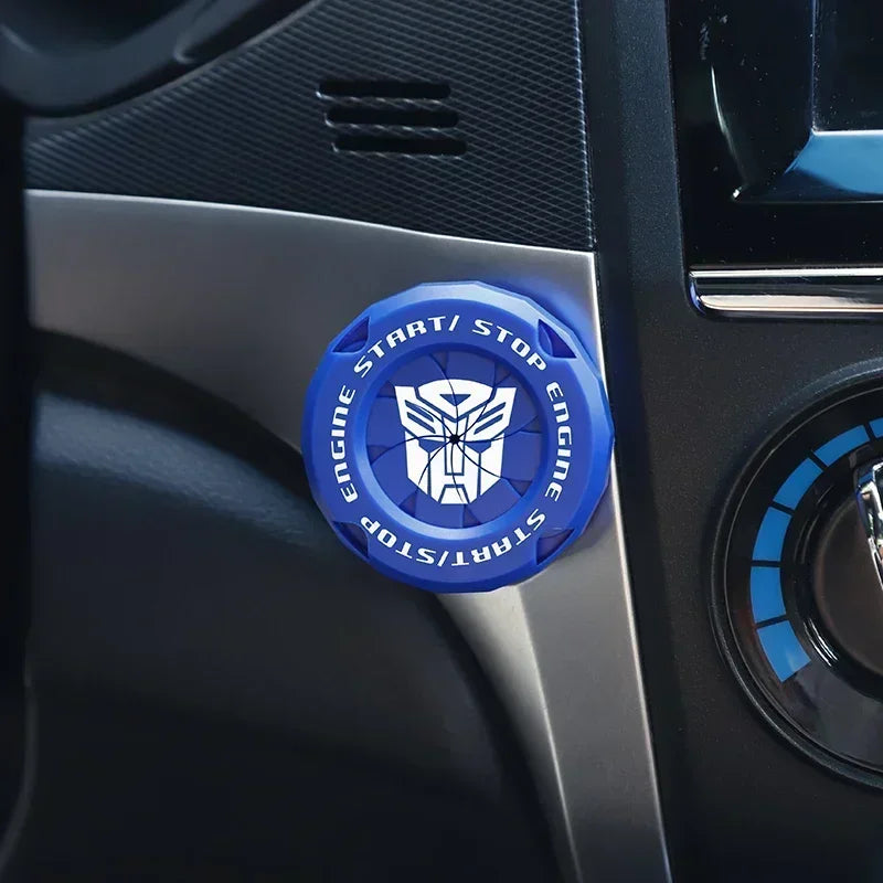 Car One-Key Start/Stop Button Cover – Engine Ignition Protective Sticker for Car & Motorcycle Interior Decoration