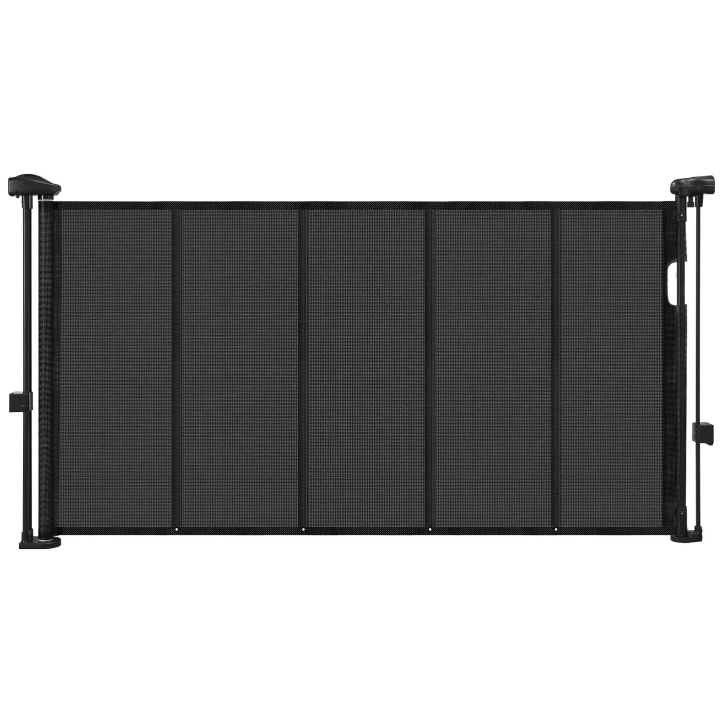 SucceBuy Retractable Baby Safety Gate 55/71/110 Inch – 34 Inch Tall Extendable Mesh Barrier for Kids & Pets, Easy Install Indoor Doorway Gate