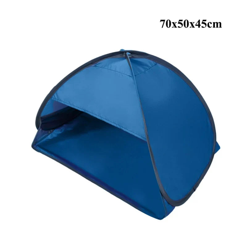 Beach Headrest Sunshade Tent – UV-Protecting Sunshelter, Automatic Open, Portable Outdoor Sunshade for Adults & Kids Camping