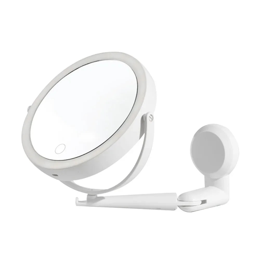 USB Compact LED Vanity Mirror - Touch Screen Dimming Makeup Mirror, Non-Rechargeable