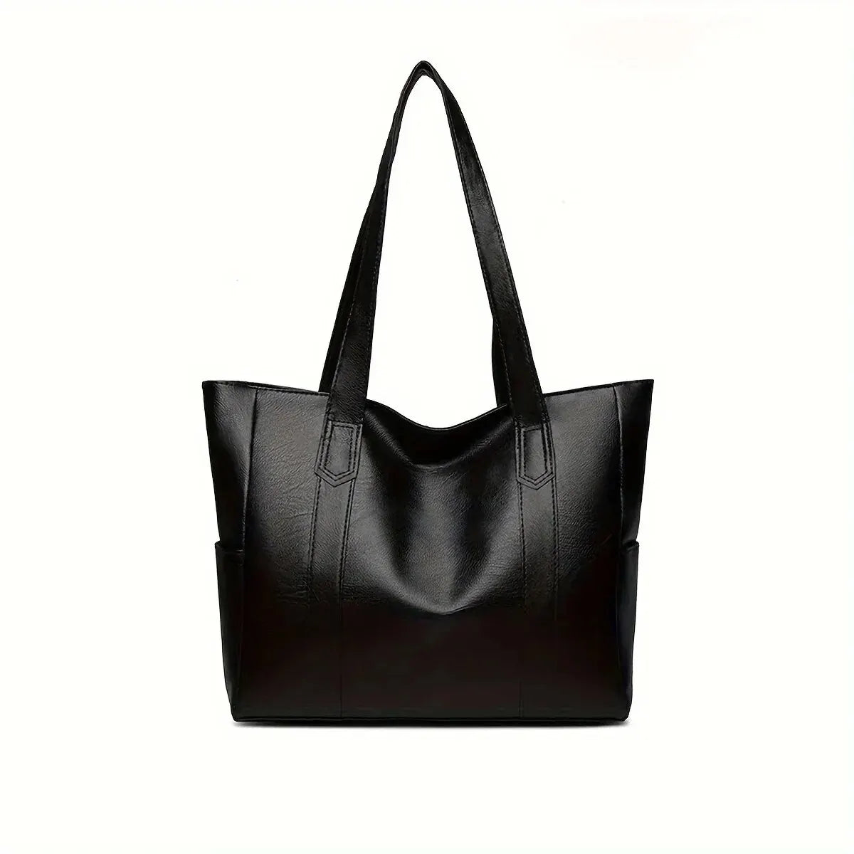 Vintage Large Capacity Tote Bag - Retro Vegan Shoulder Bag for Women, Casual Handbag for Commute