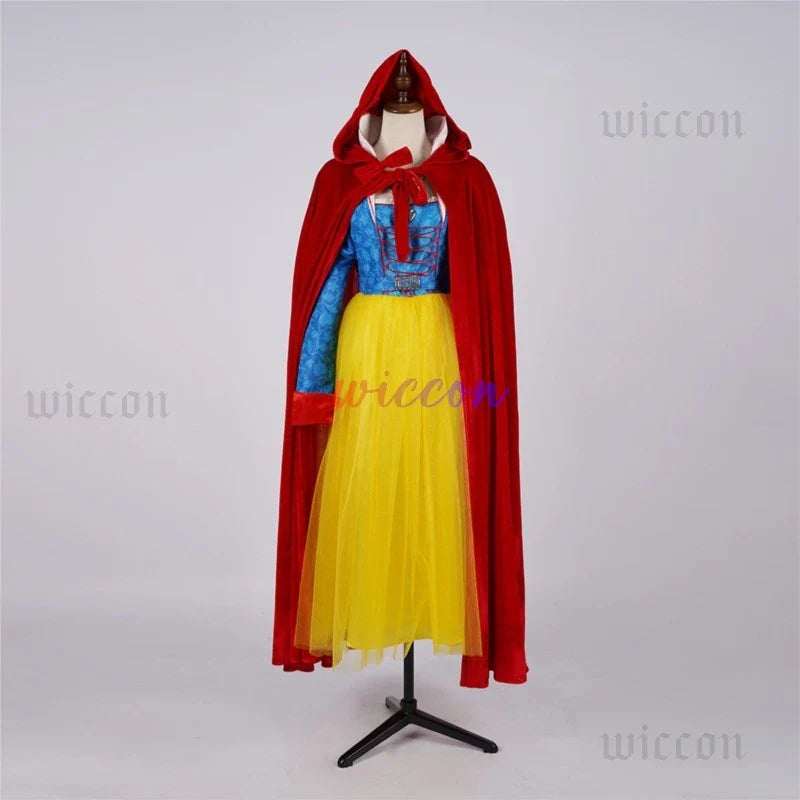 Florian Cartoon Prince Cosplay Costume — Women’s & Kids Cloak Suits for Halloween Evil Queen Theme