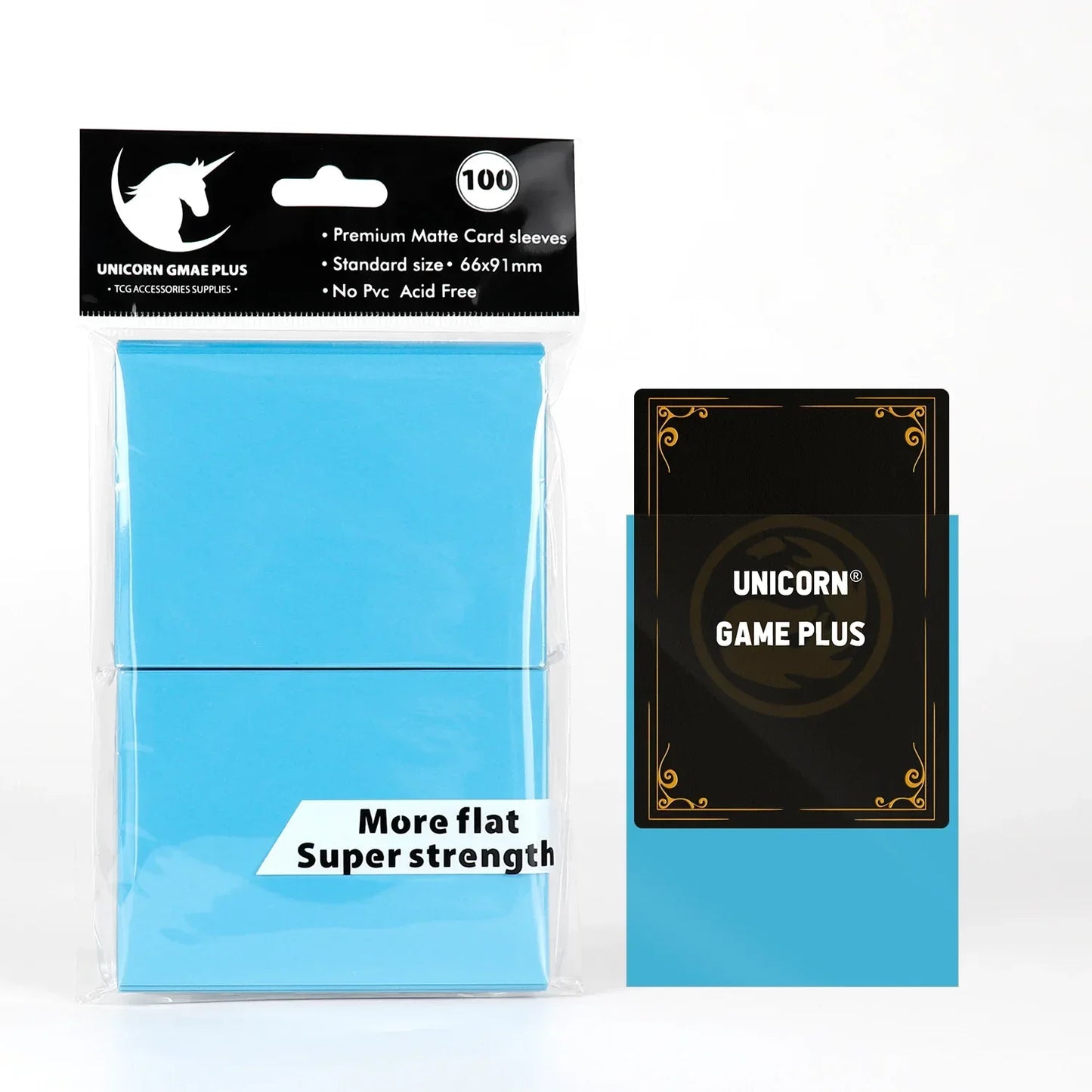 100PCS Matte Trading Card Sleeves – 66x91mm Standard Size Protectors for TCG, Tarot & Board Games, Durable Card Shield Covers