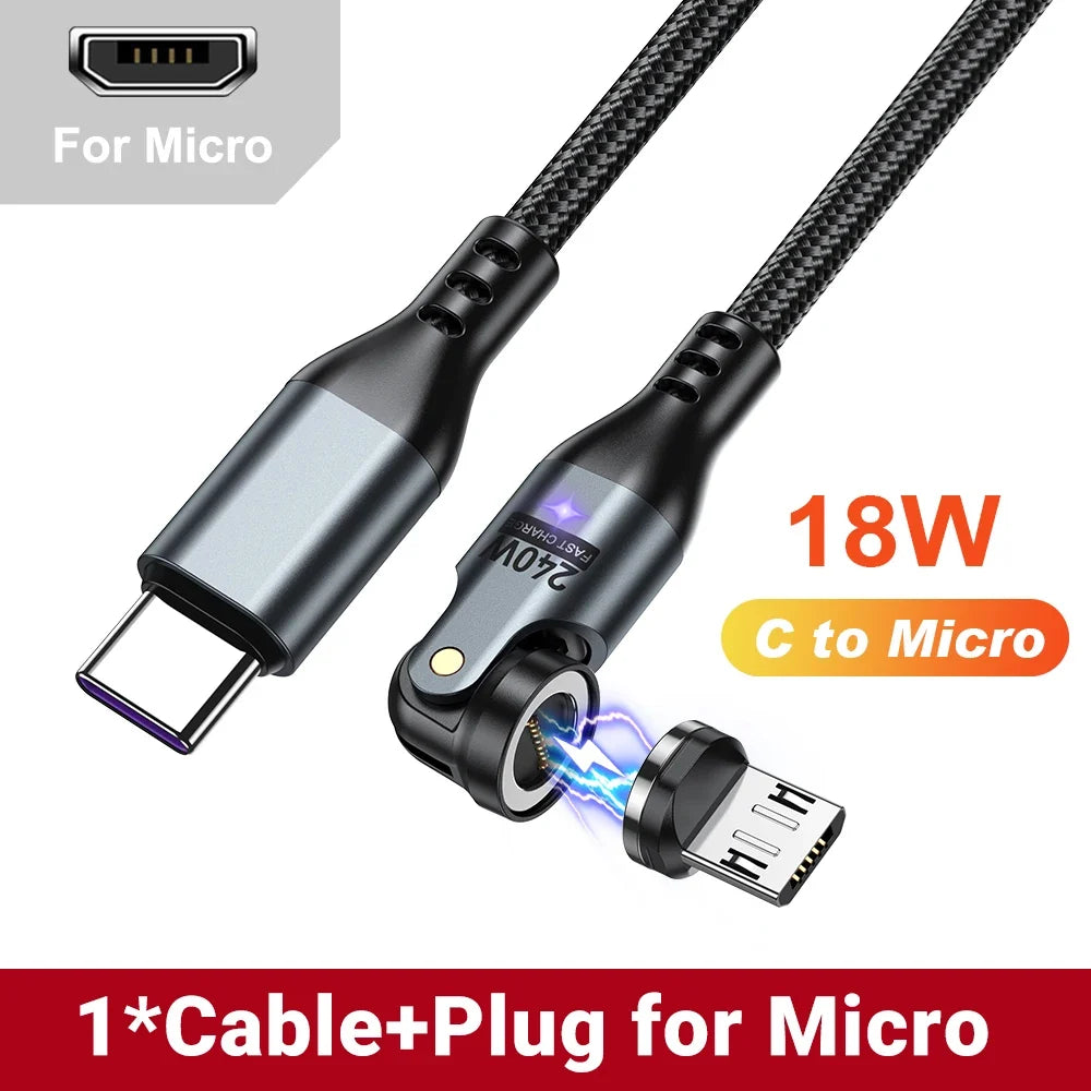 AUFU 240W Magnetic USB-C Cable - 100W PD 3.1 Fast Charging Wire for MacBook, iPad, Laptop & iPhone 15