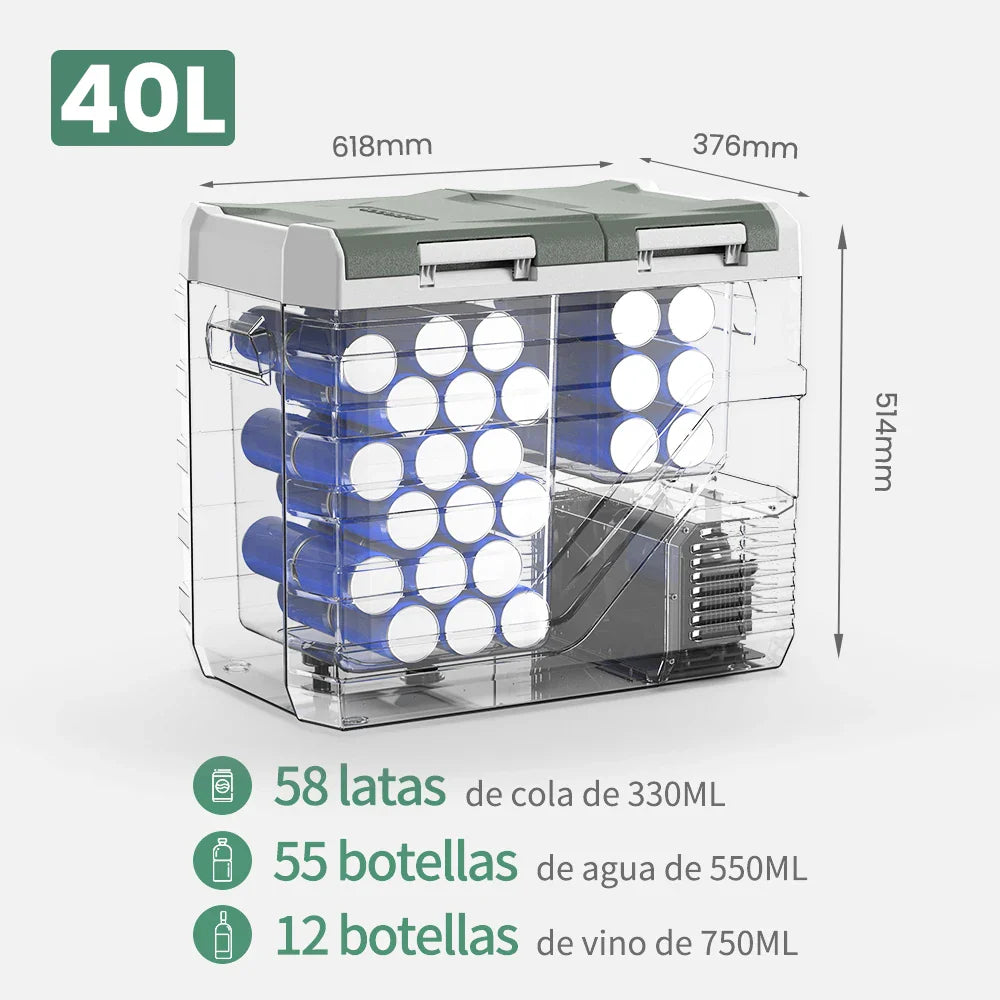 Alpicool NLS 20L/30L/40L Portable Car Refrigerator – 12V Mini Fridge Freezer with Compressor for Camping, Travel & Outdoor Use