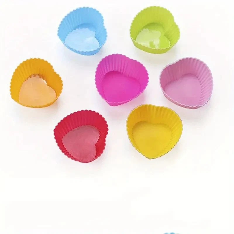 Reusable Silicone Round Cake & Cupcake Mold – DIY Baking Tool for Muffins, Weddings & Birthday Decorations